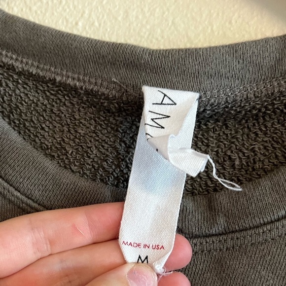 Anthropologie Amandi Floral Puff Sleeve Crewneck Sweatshirt - Picture 8 of 10